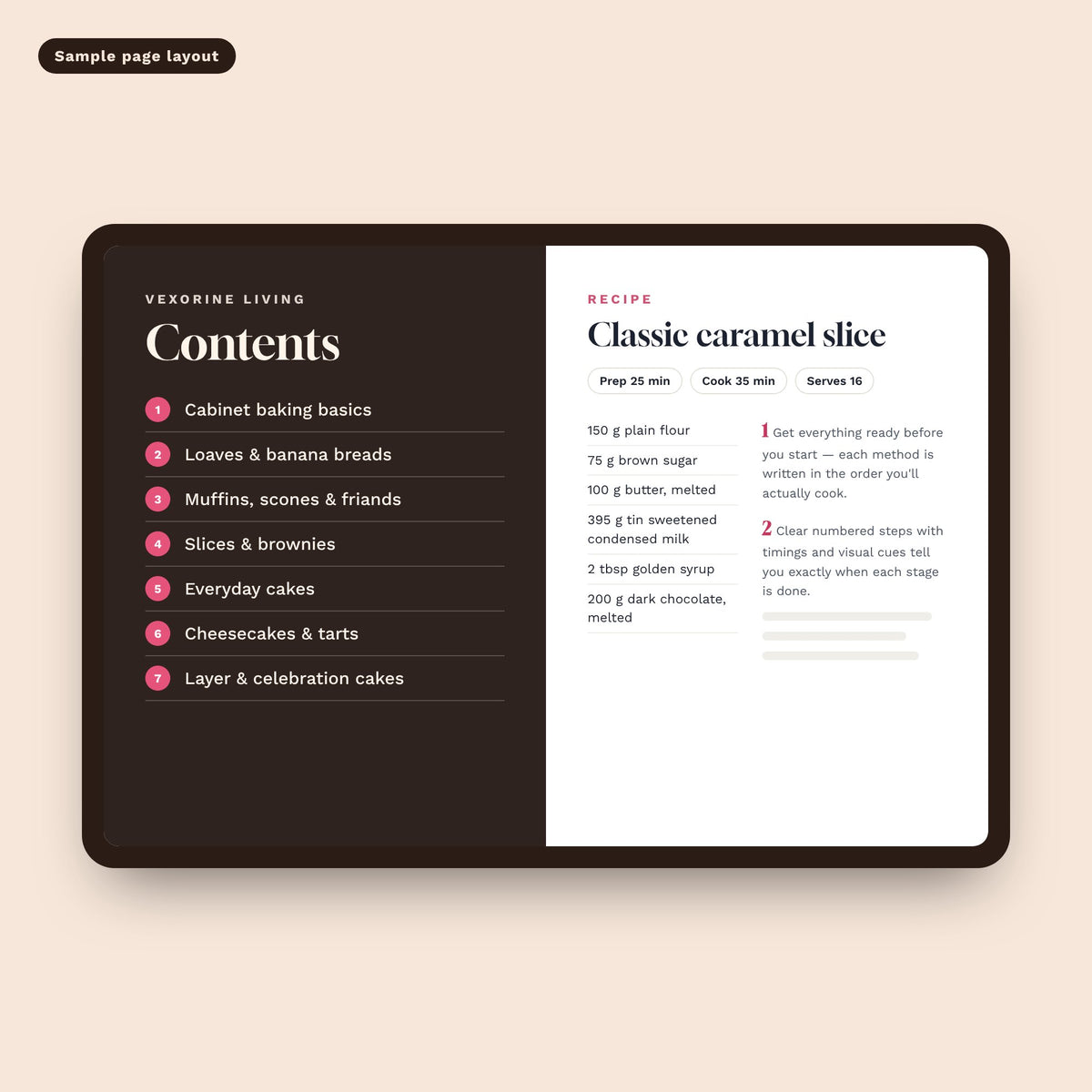 The Cake Cabinet: Counter Cakes, Slices & Muffins — sample pages