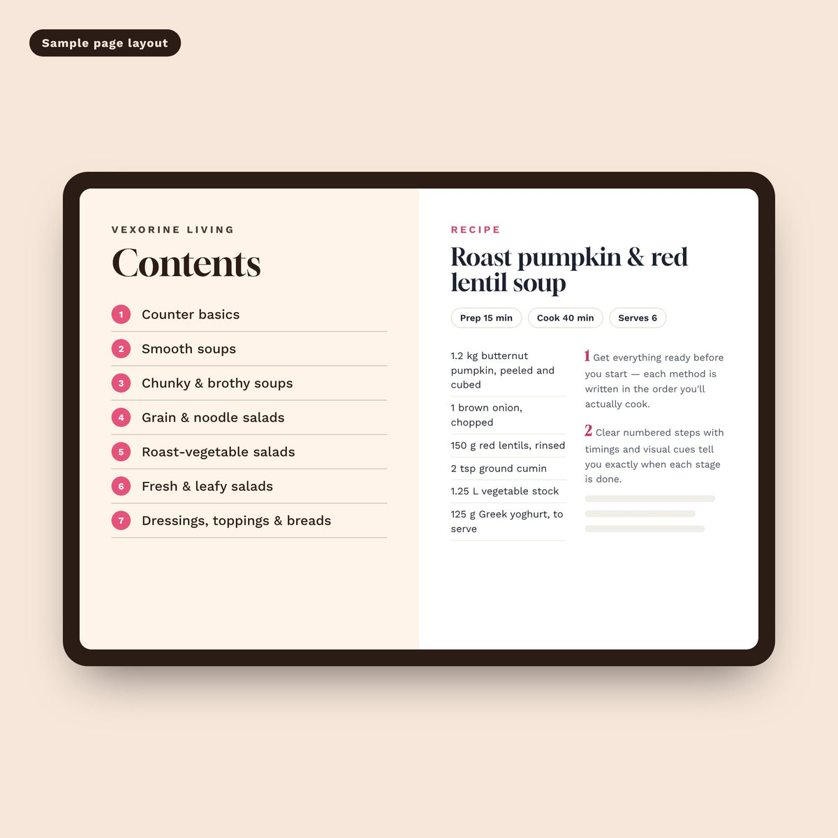 The Soup & Salad Counter: Café Lunches for Every Season — sample pages